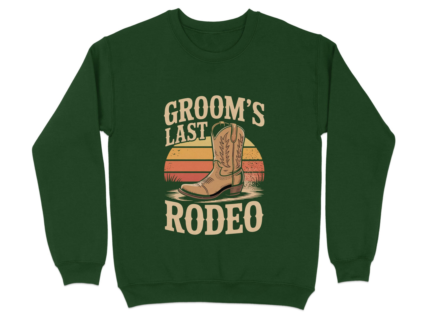 Groom's Last Rodeo Graphic Sweatshirt product