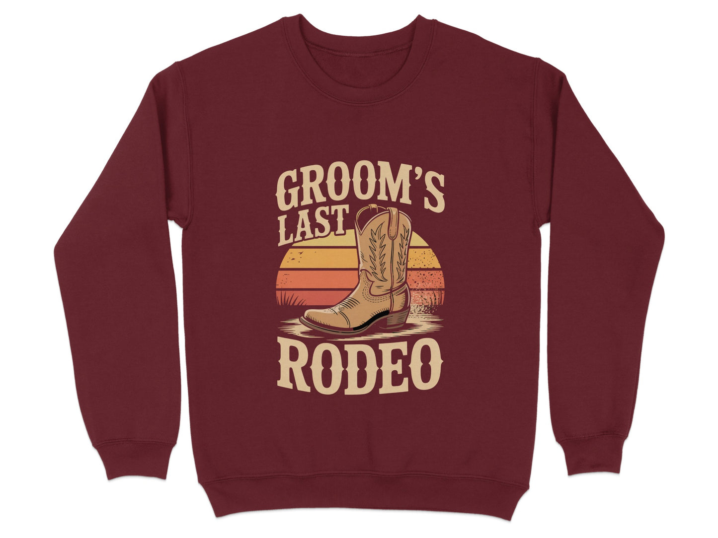 Groom's Last Rodeo Sweatshirt Western Theme product