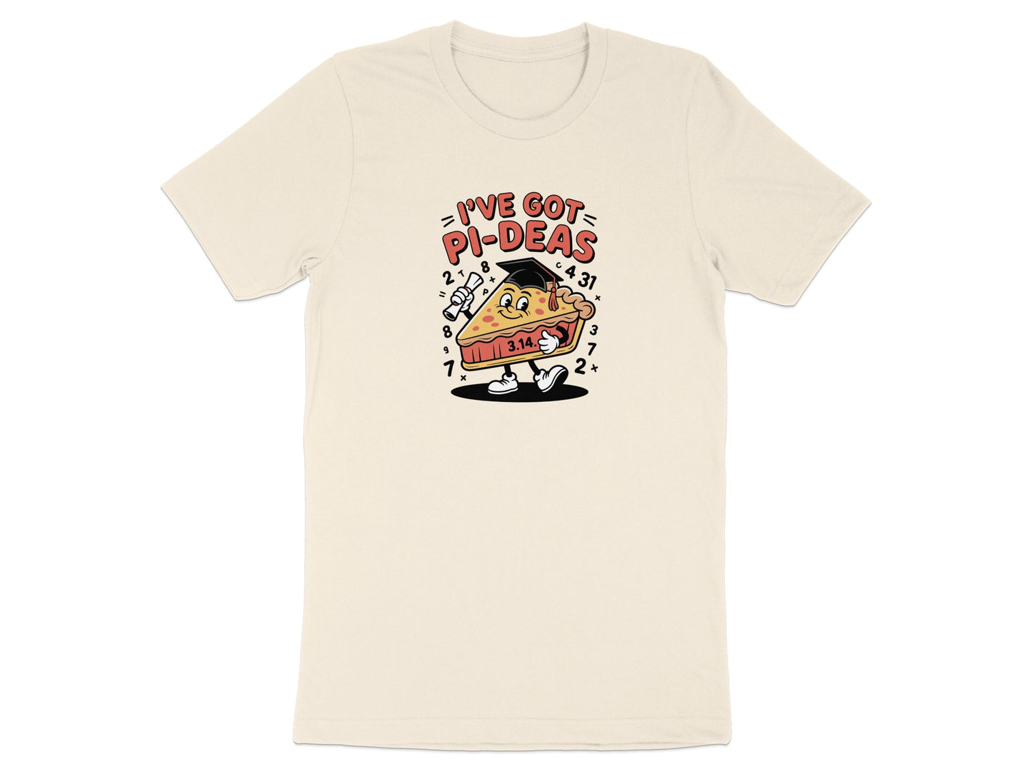 I've Got Pi-Deas Math Pun Graphic T-shirt product type