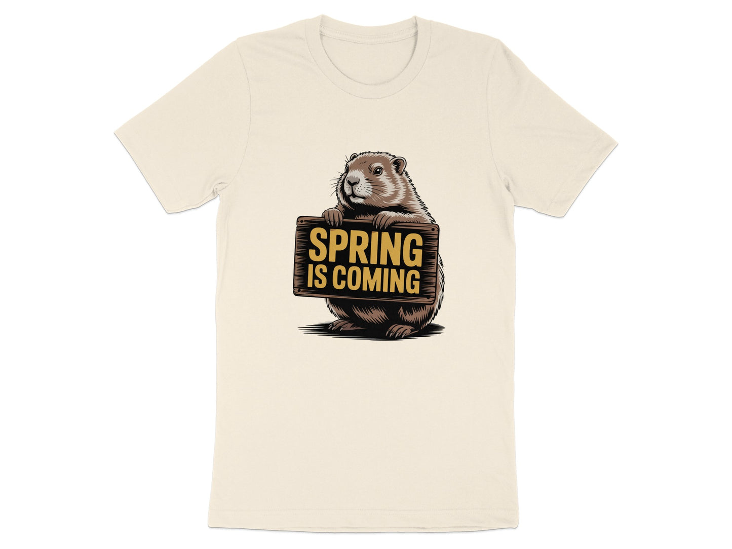 Spring is Coming Groundhog Graphic Tee product type