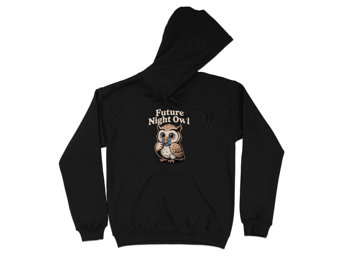 Future Night Owl Hoodie with Cute Owl Print product type