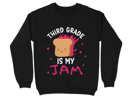 Third Grade Is My Jam Cute Toast Sweatshirt product type