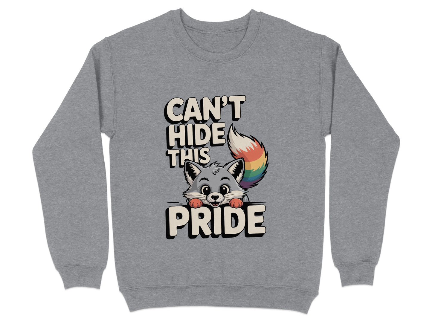 Can't Hide This Pride Cartoon Fox Sweatshirt Product