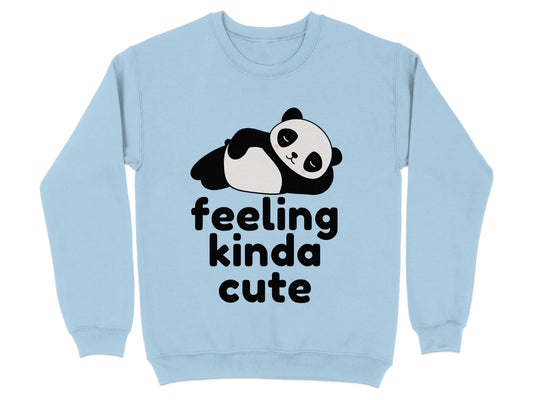 Feeling Kinda Cute Panda Graphic Sweatshirt product type