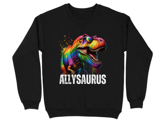 Colorful Dinosaur Graphic ALLYSAURUS Sweatshirt product