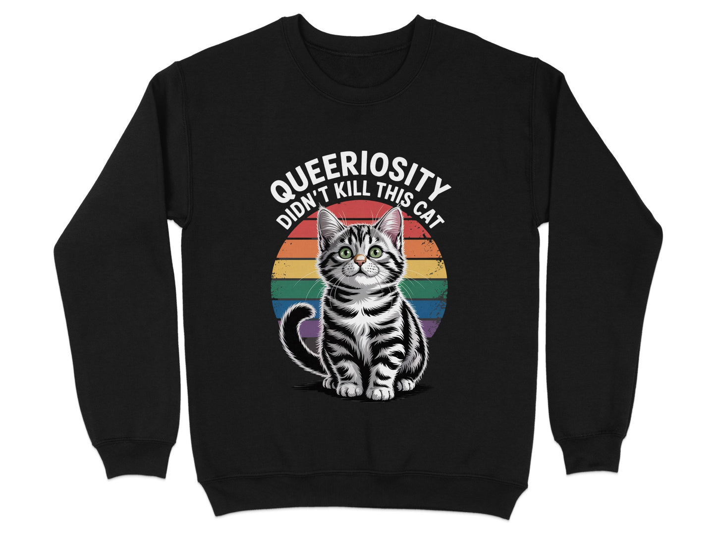 Queeriosity Didn't Kill This Cat Sweatshirt product type