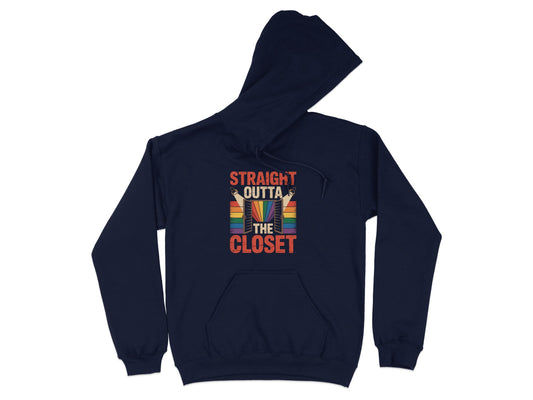 Straight Outta The Closet Bold Statement Hoodie product