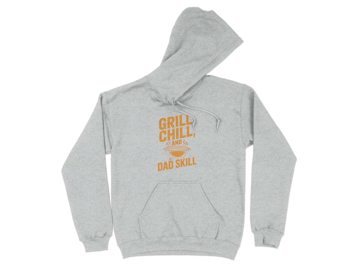 Grill Chill And Dad Skill Text Hoodie product type