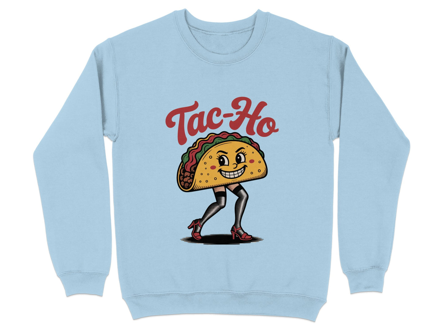 Humorous Taco Cartoon Character Sweatshirt product type