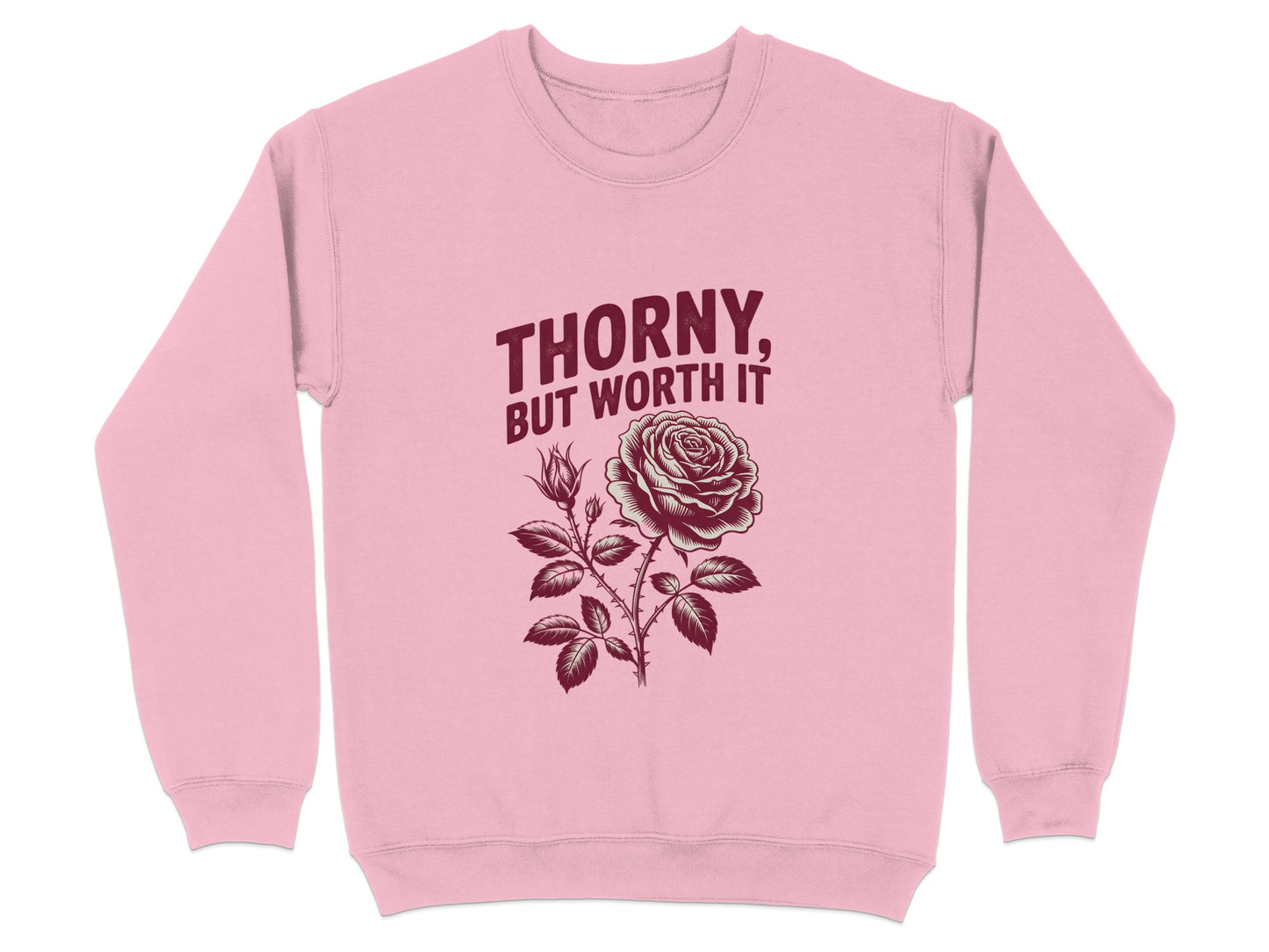 Thorny But Worth It Rose Graphic Sweatshirt product