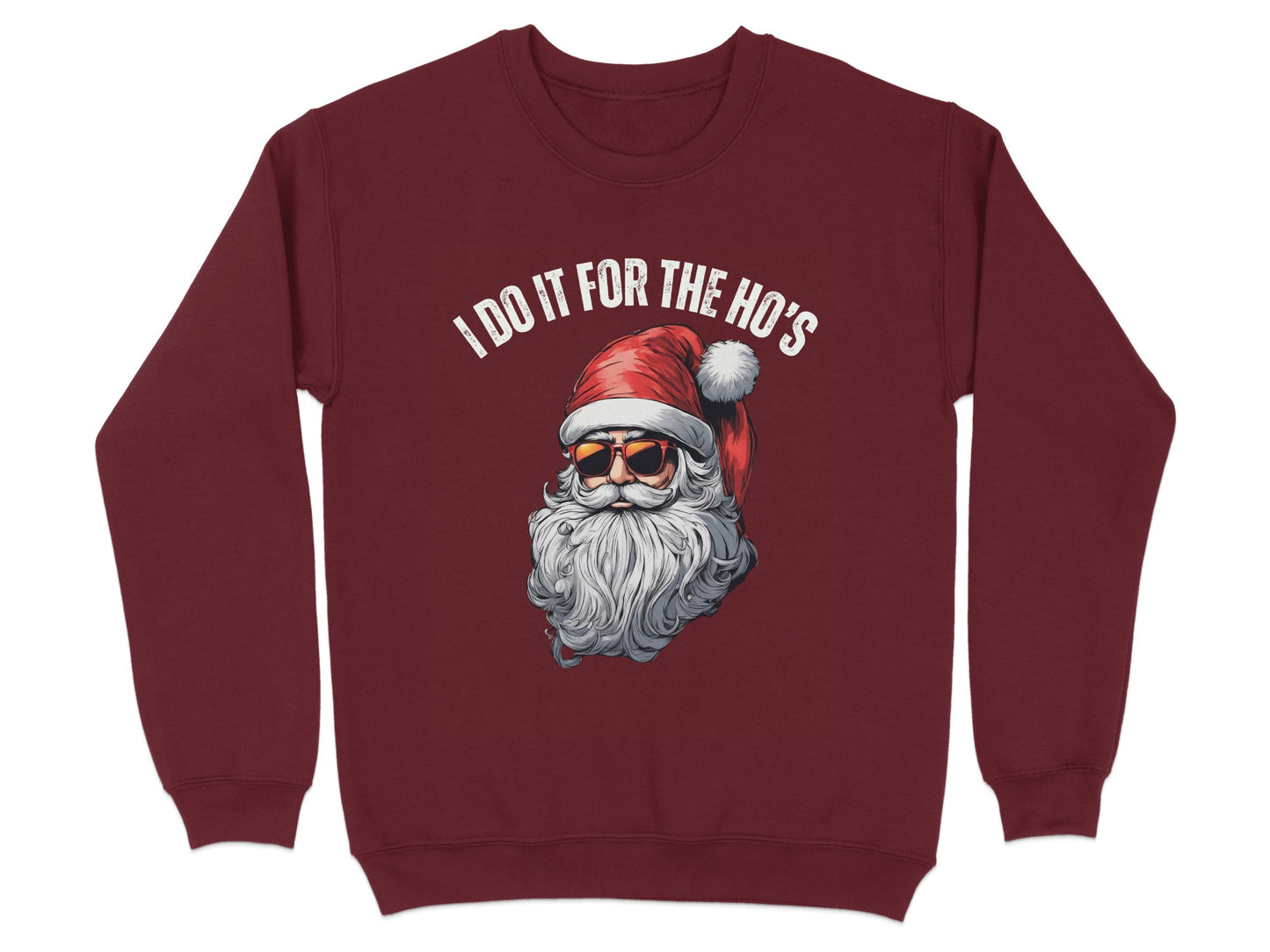 Festive Santa Sweatshirt with Funny Holiday Message product type
