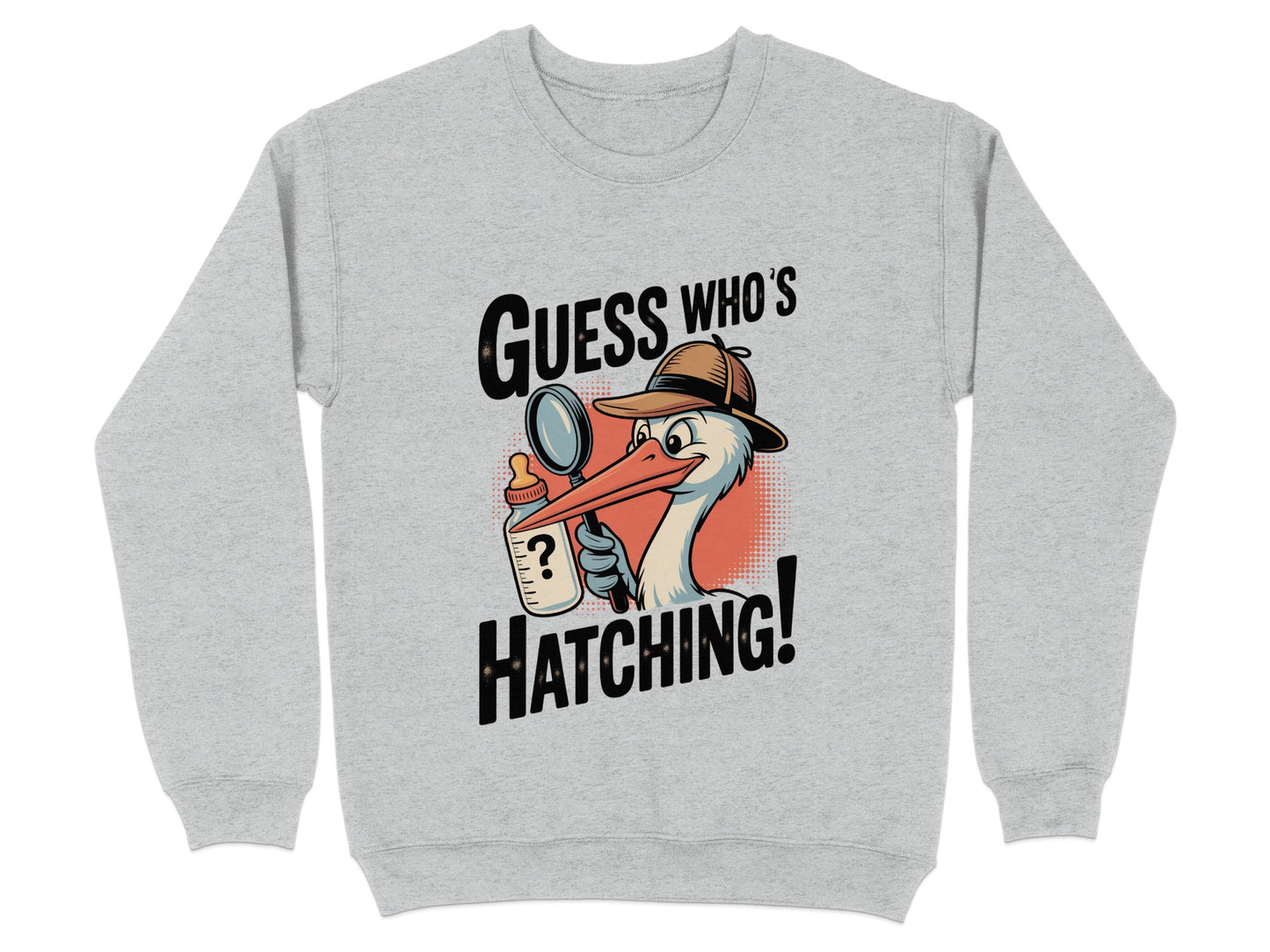 Guess Who's Hatching Detective Stork Sweatshirt product