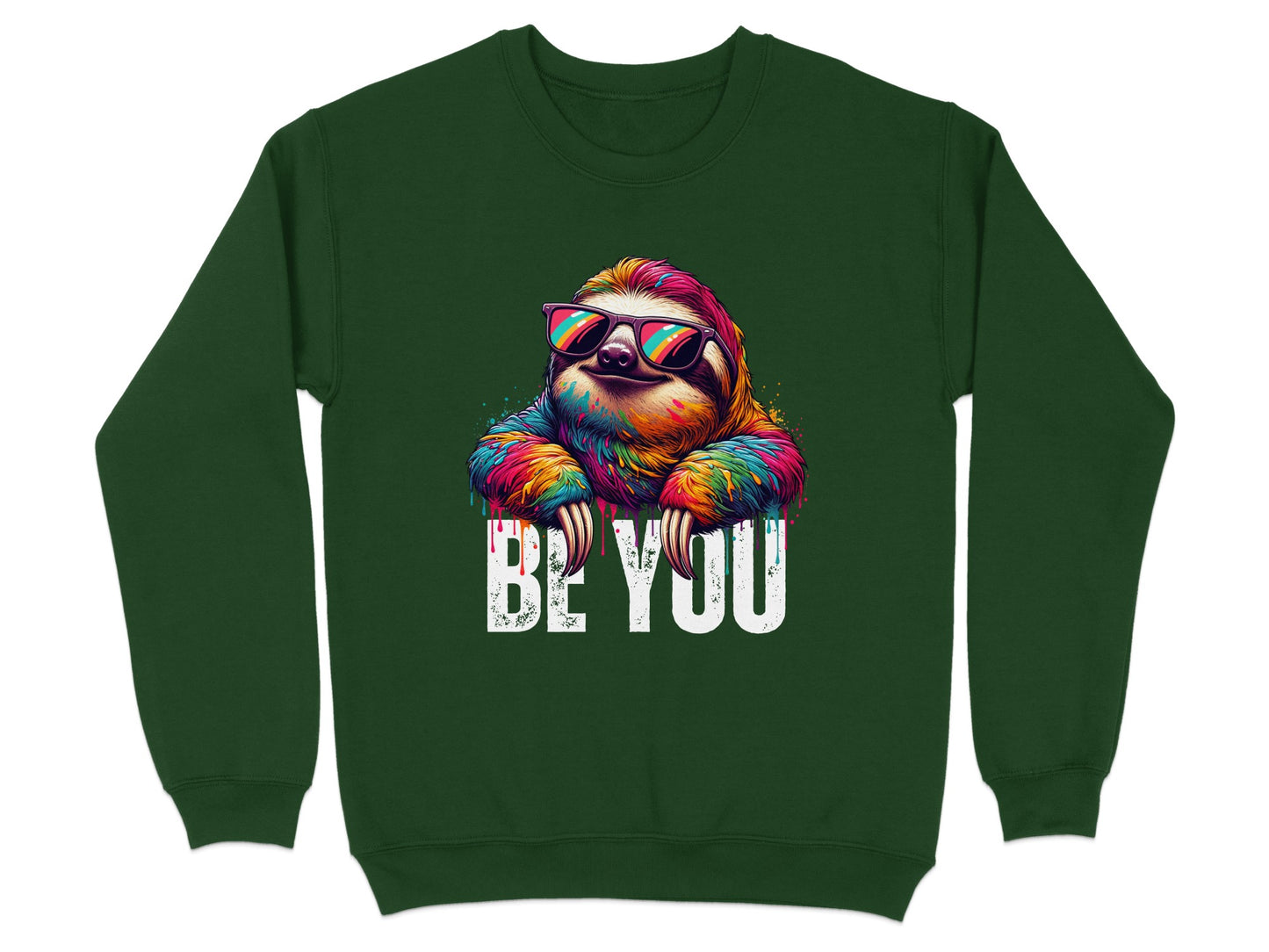 Be You Sloth Colorful Design Graphic Sweatshirt product