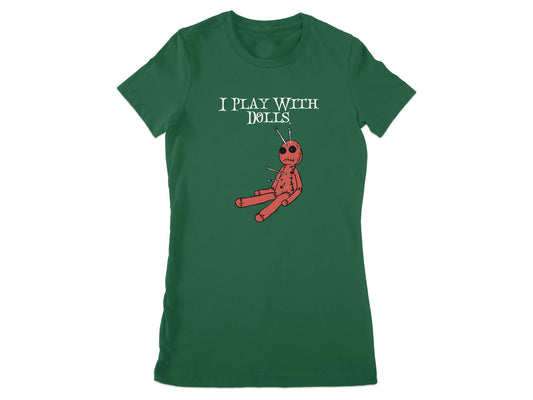 Funny I Play With Dolls Voodoo Graphic T-shirt product