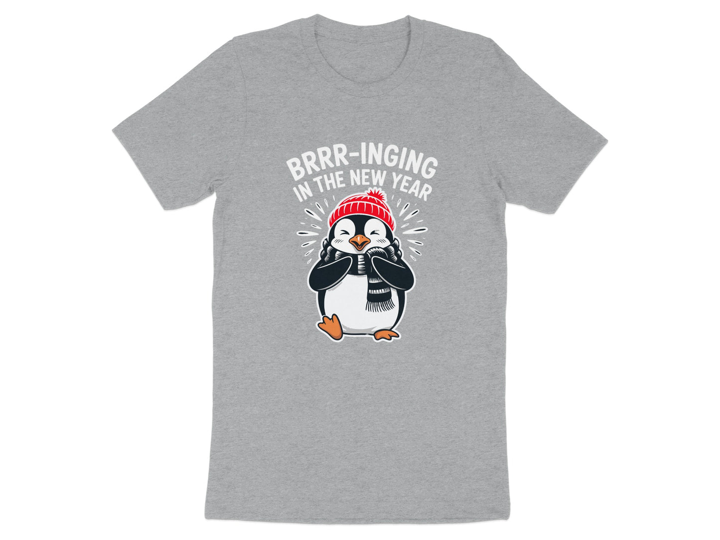 Brrr-Inging In The New Year Penguin Graphic T-Shirt Product
