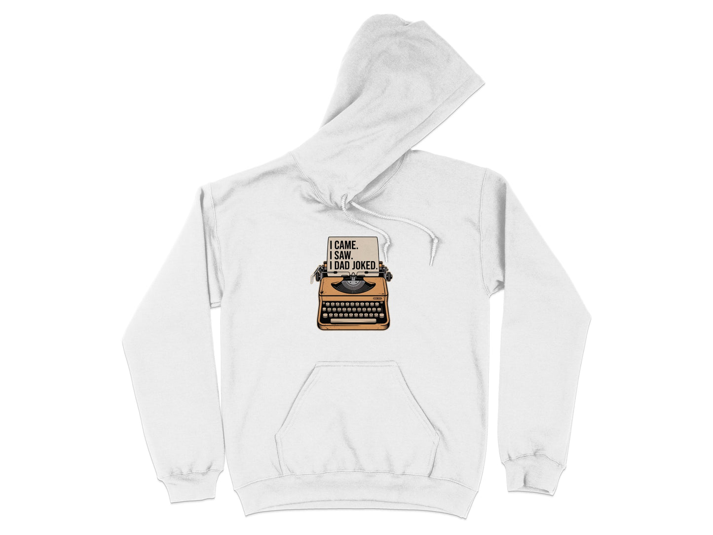 I Came I Saw I Dad Joked Typewriter Graphic Hoodie product