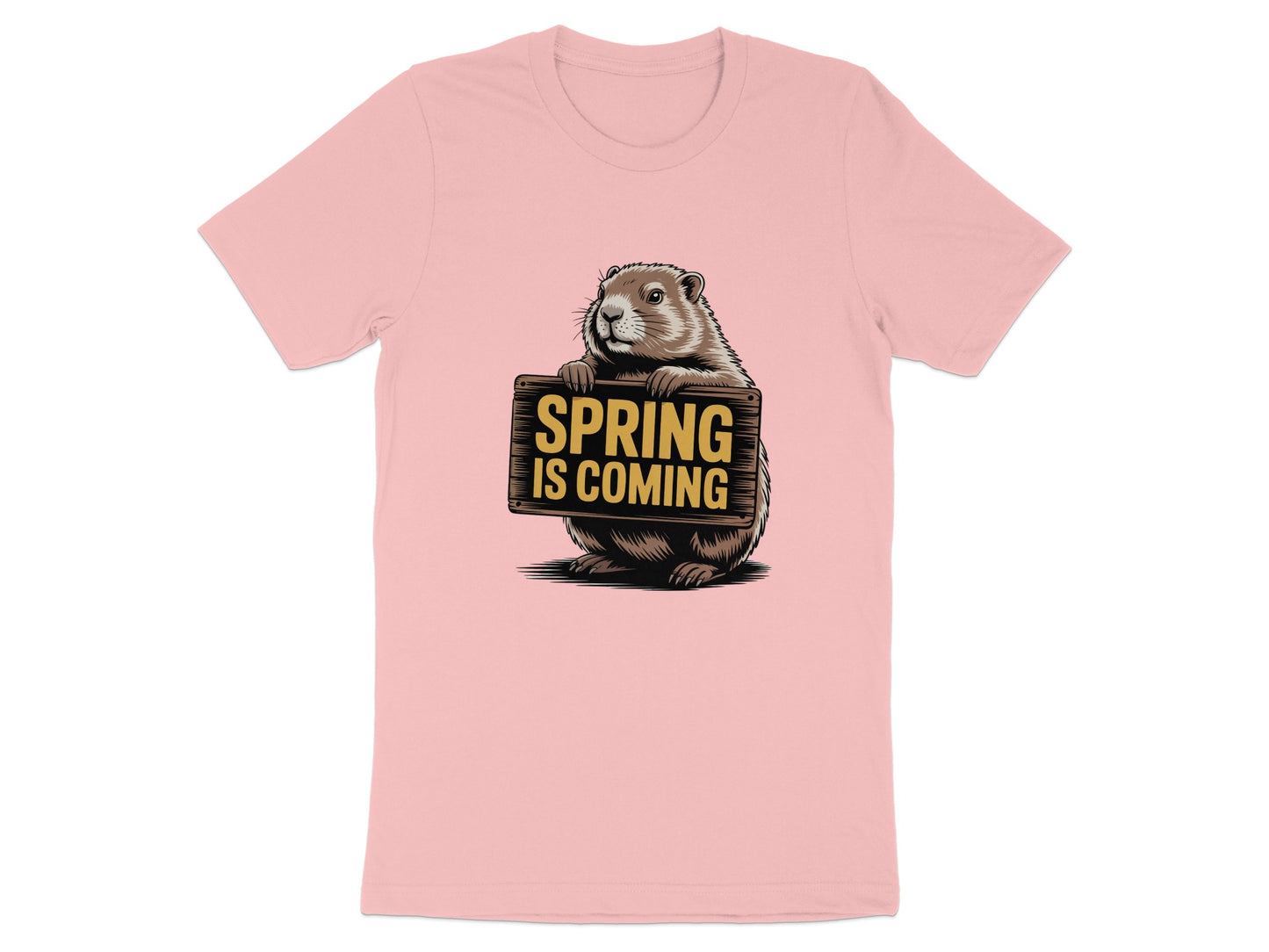 Spring Is Coming Groundhog Graphic T-shirt product type