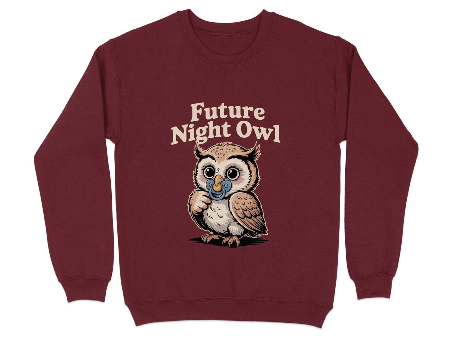 Future Night Owl Adorable Baby Owl Sweatshirt product type