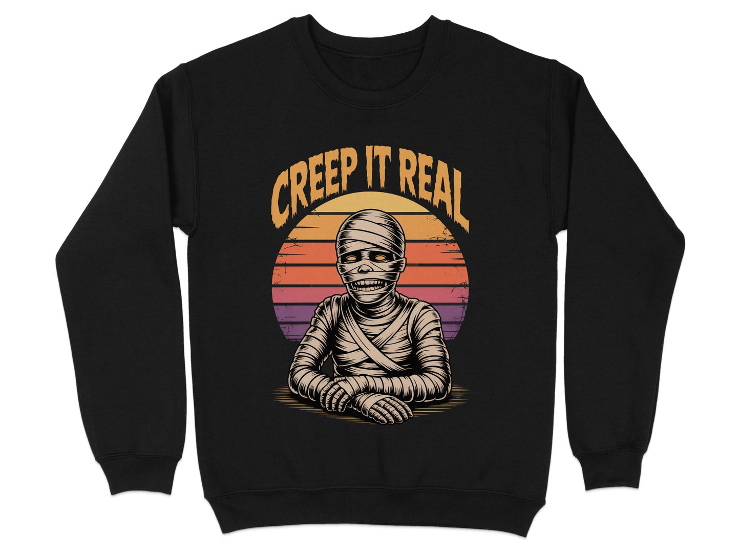 Creep It Real Halloween Mummy Sweatshirt product type