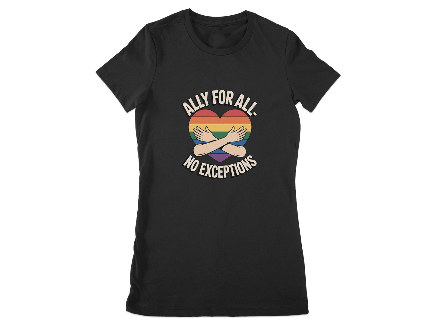 Ally For All No Exceptions Graphic t-shirt product
