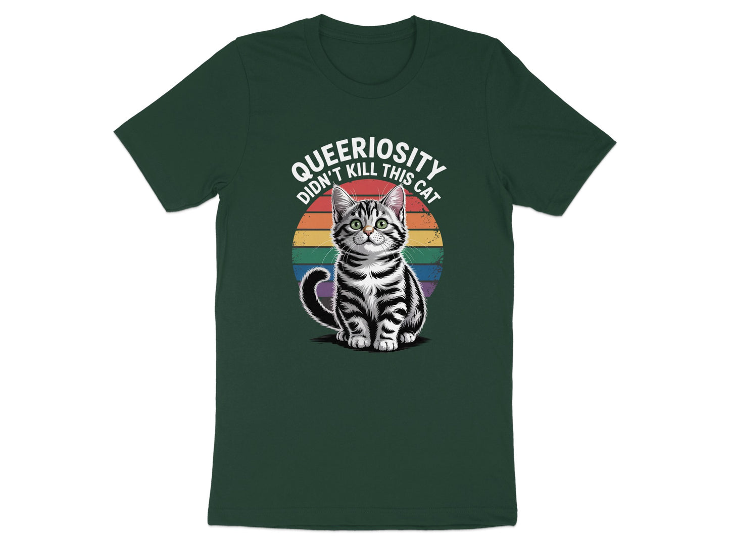 Queeriosity Didn't Kill This Cat T-shirt product