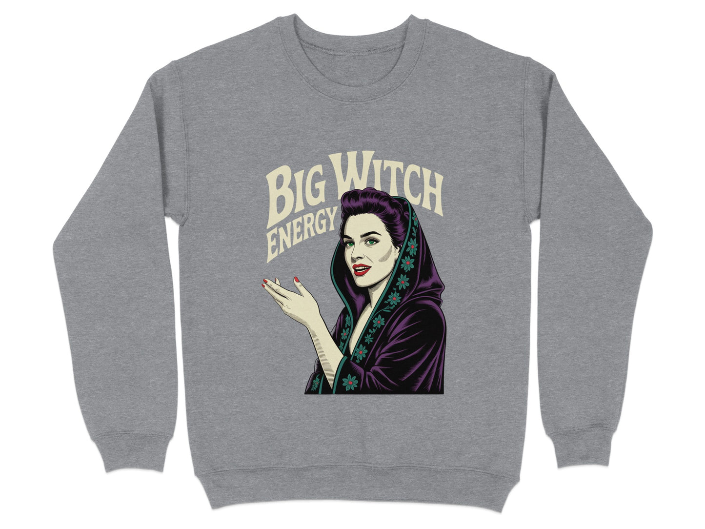 Big Witch Energy Graphic Sweatshirt apparel product