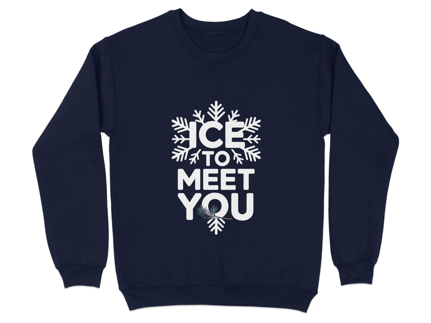 Ice to Meet You Snowflake Graphic Sweatshirt product