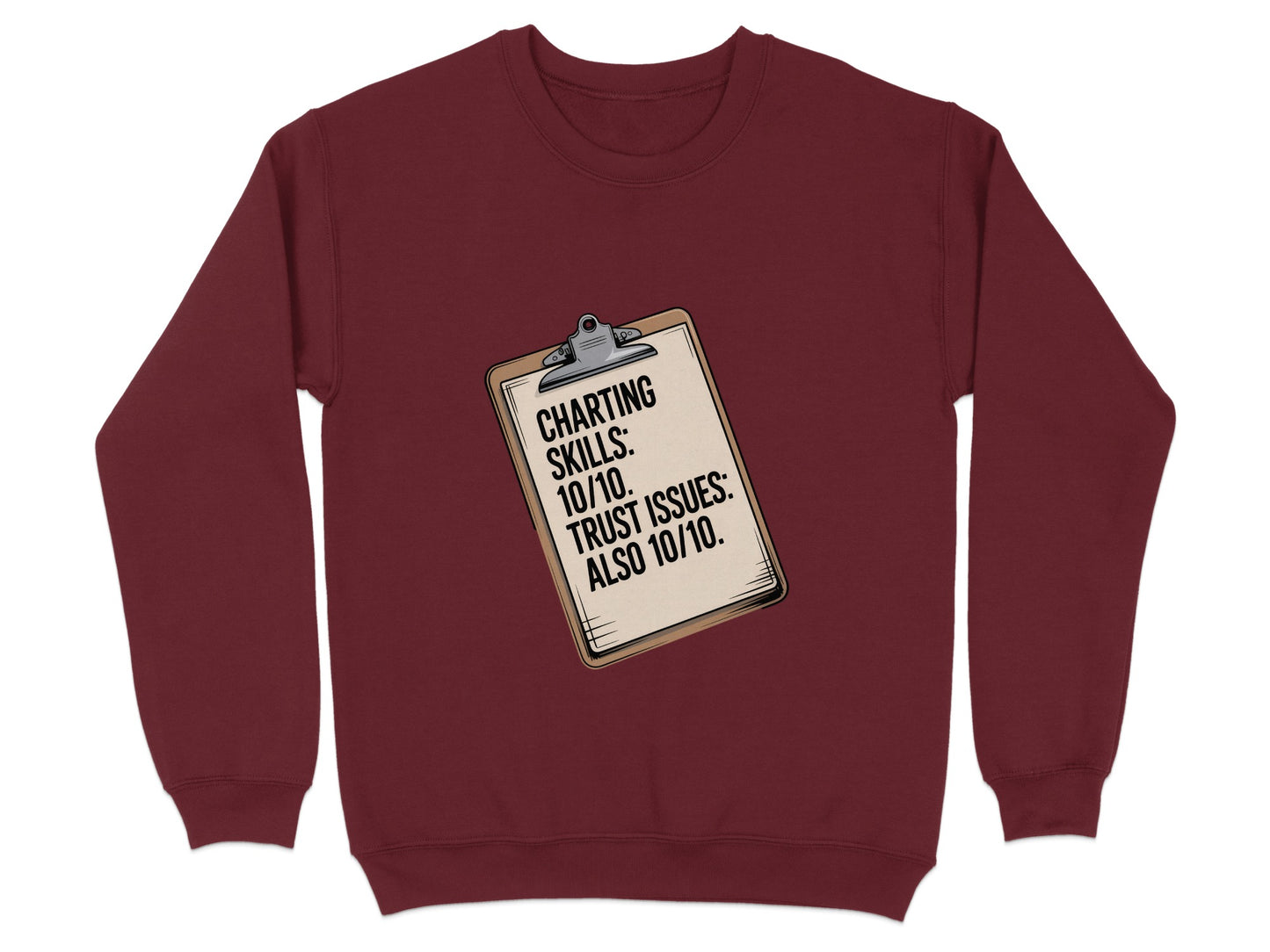 Charting Skills Trust Issues Sweatshirt product type