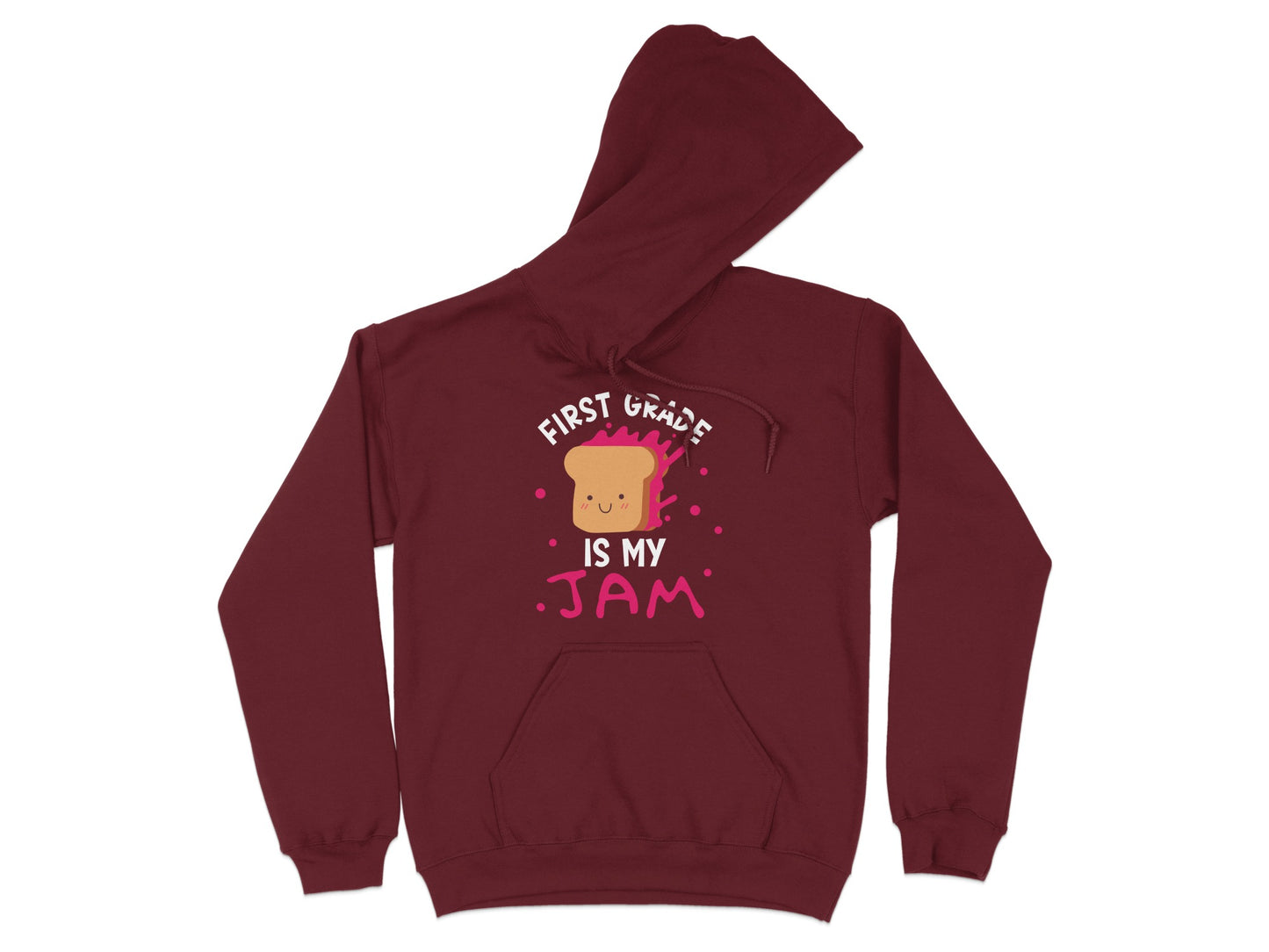 First Grade Is My Jam Toast Graphic Hoodie product