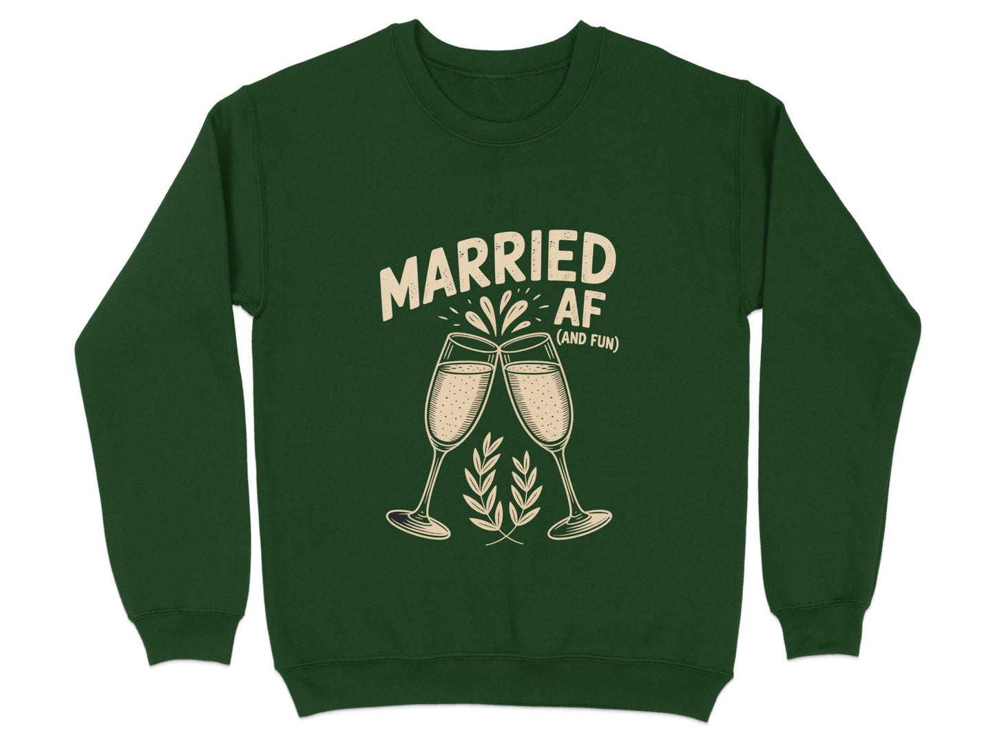 Married AF And Fun Graphic Print Sweatshirt product type