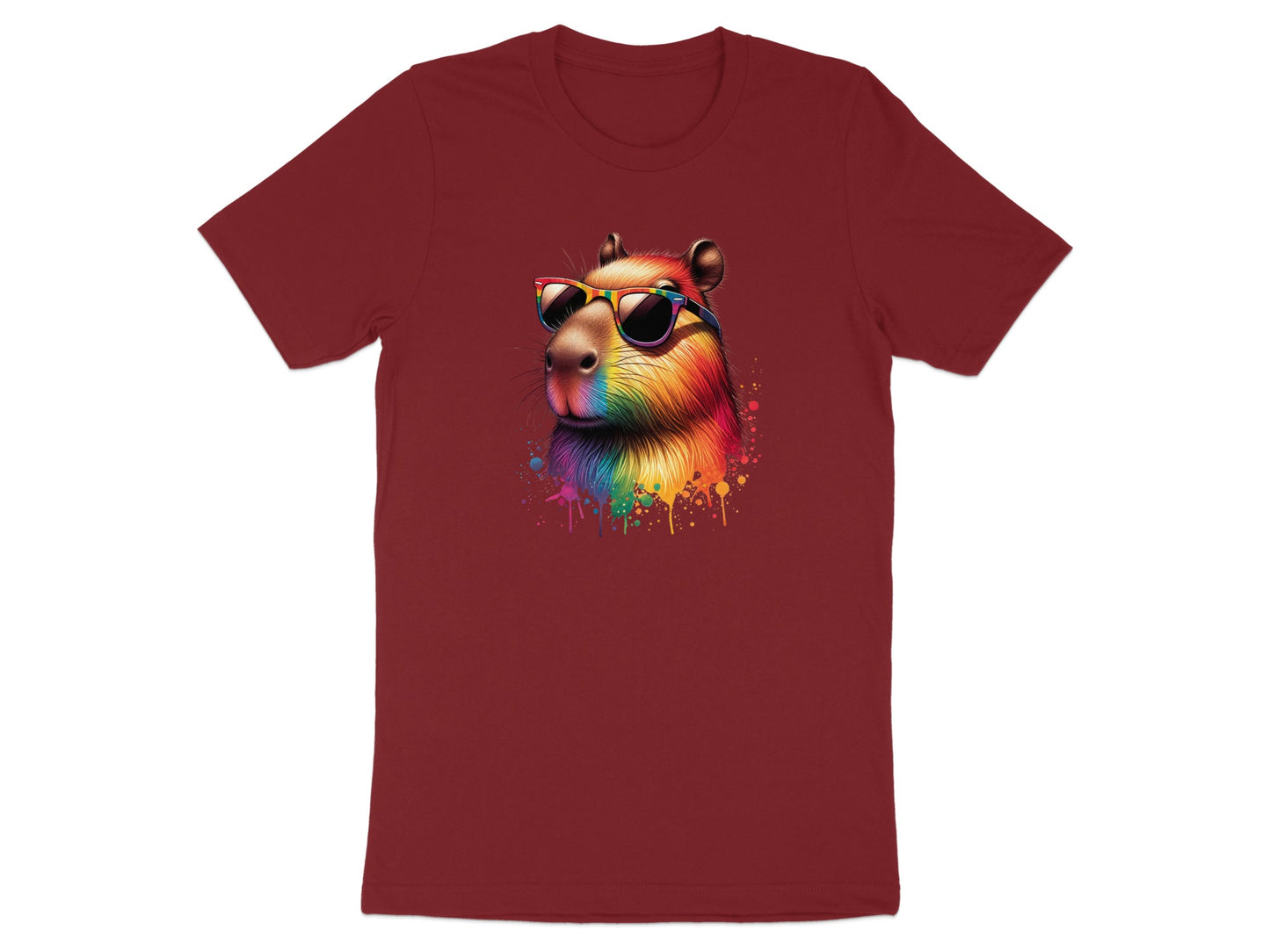 Vibrant Sunglasses Wearing Hamster Design T-shirt product type