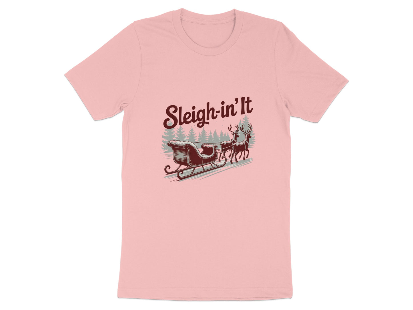 Sleigh-in' It Unique Holiday Design T-shirt product