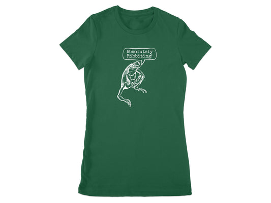 Absolutely Ribbiting Frog Graphic T-shirt product type
