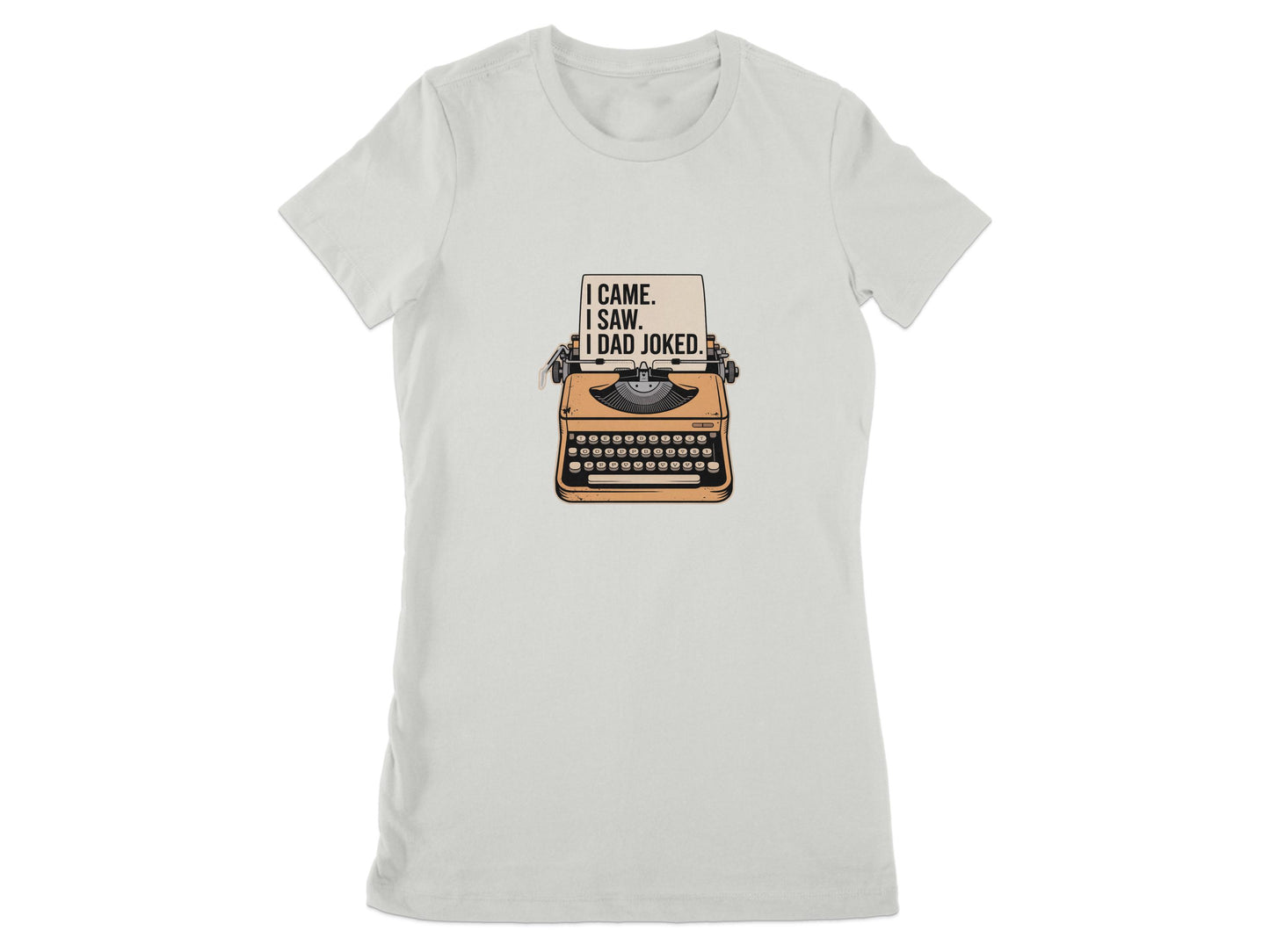 I Came Saw Dad Joked Typewriter Graphic T-Shirt product type