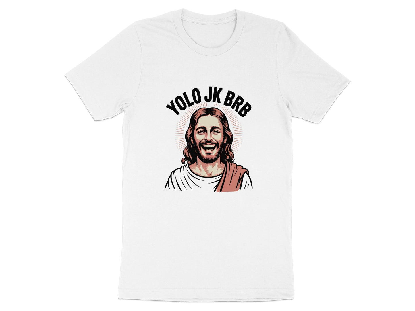 YOLO JK BRB Funny Jesus Graphic Tee Shirt product