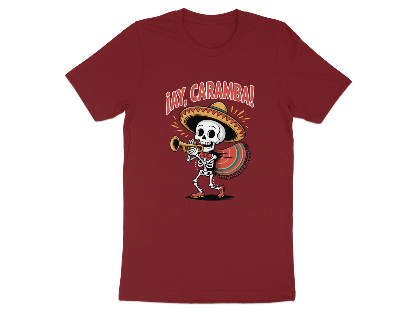 Fun Ay Caramba Skeleton Sombrero Tee product type