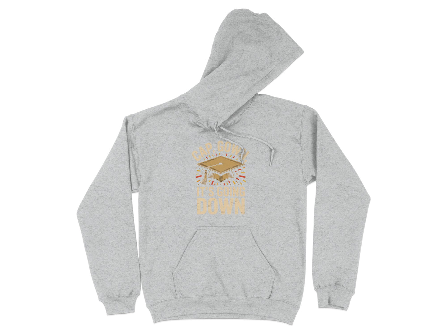 Cozy Comfortable Gray Hoodie Relax Down product