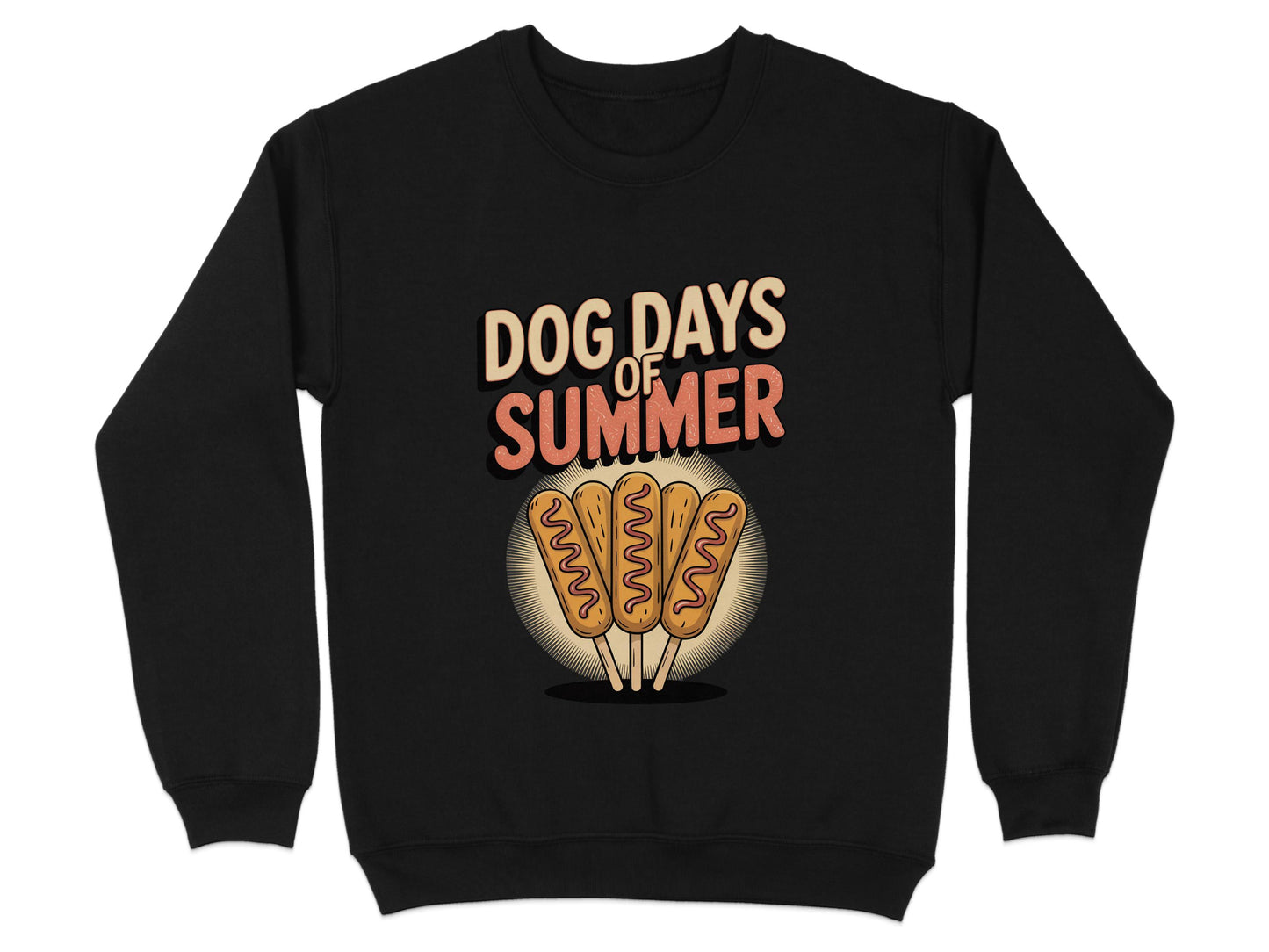 Dog Days of Summer Hot Dog Graphic Sweatshirt product type