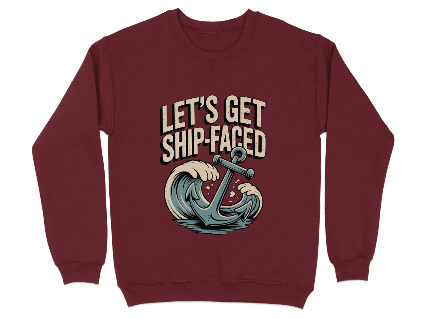 Let's Get Ship-Faced Anchor Graphic Sweatshirt product