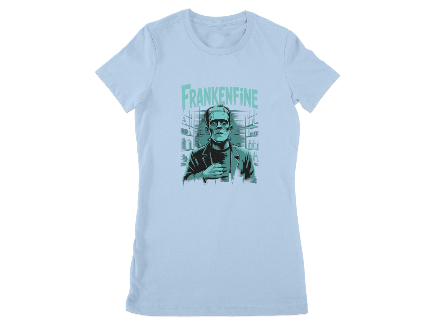 Frankenfine Graphic Blue T-Shirt product type