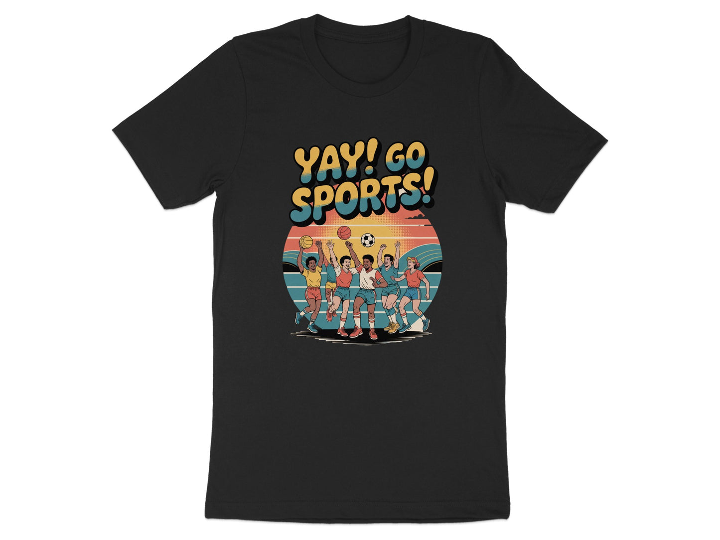 Yay Go Sports Graphic Design T-Shirt product type