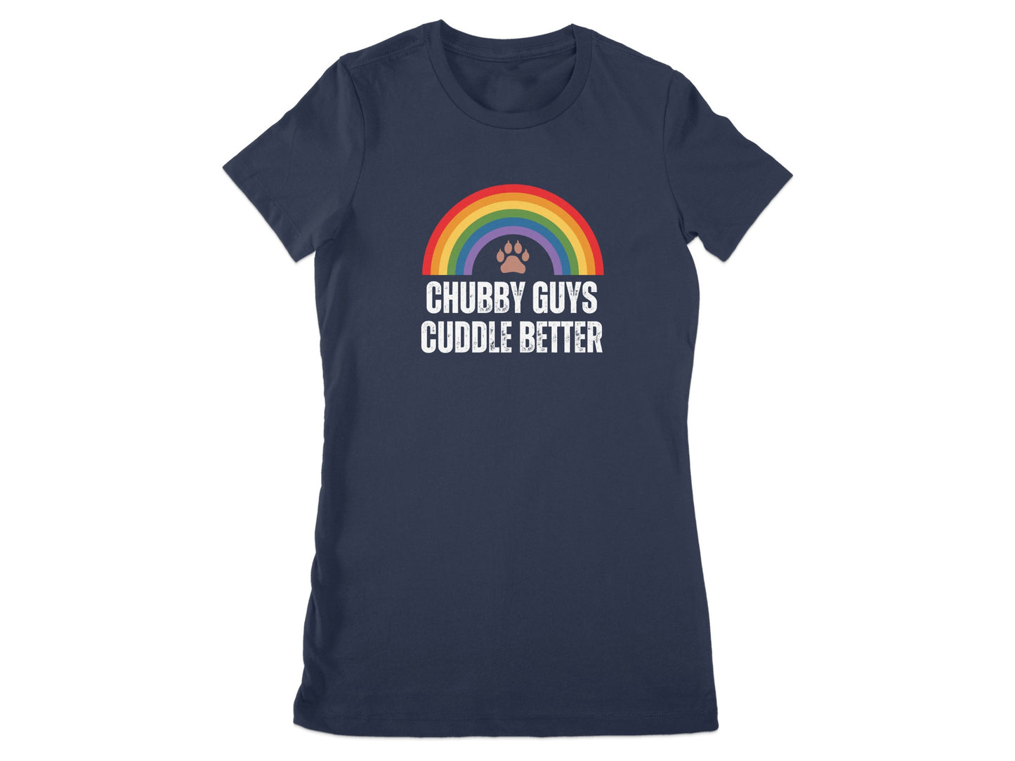Chubby Guys Cuddle Better Rainbow T-Shirt product type
