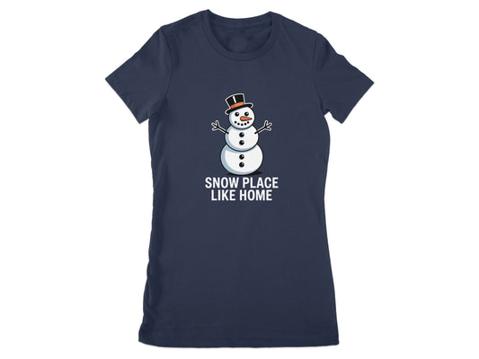 Snowman wearing a top hat with Snow Place Like Home product type