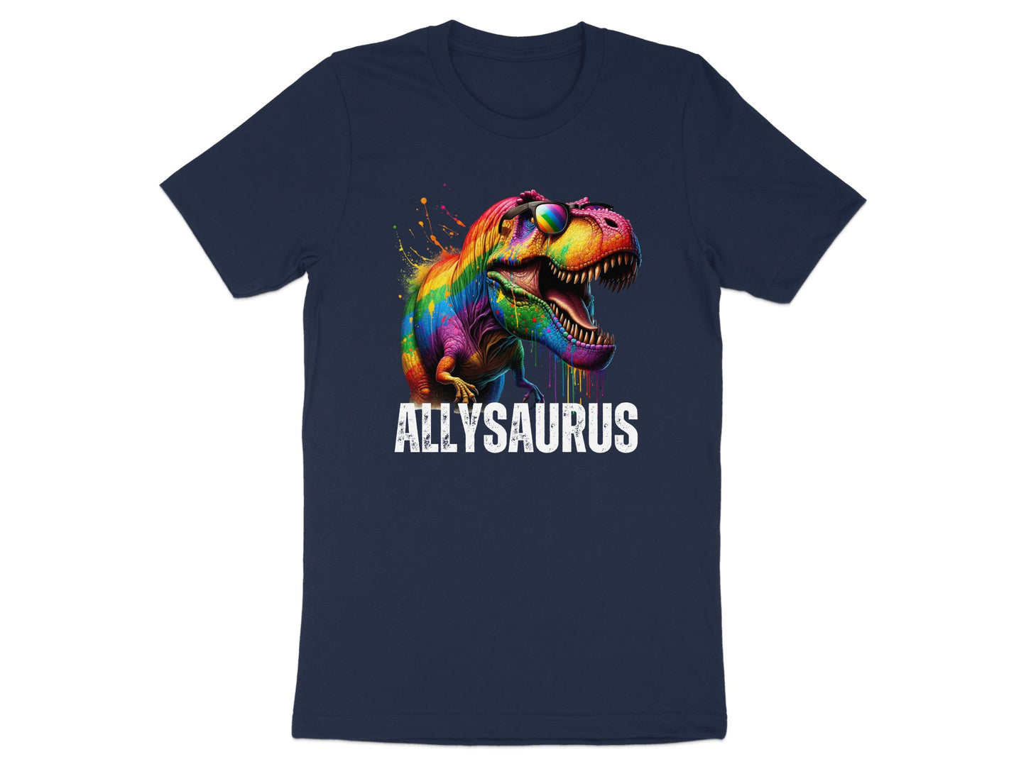 Colorful Dinosaur Graphic Allysaurus T-Shirt product