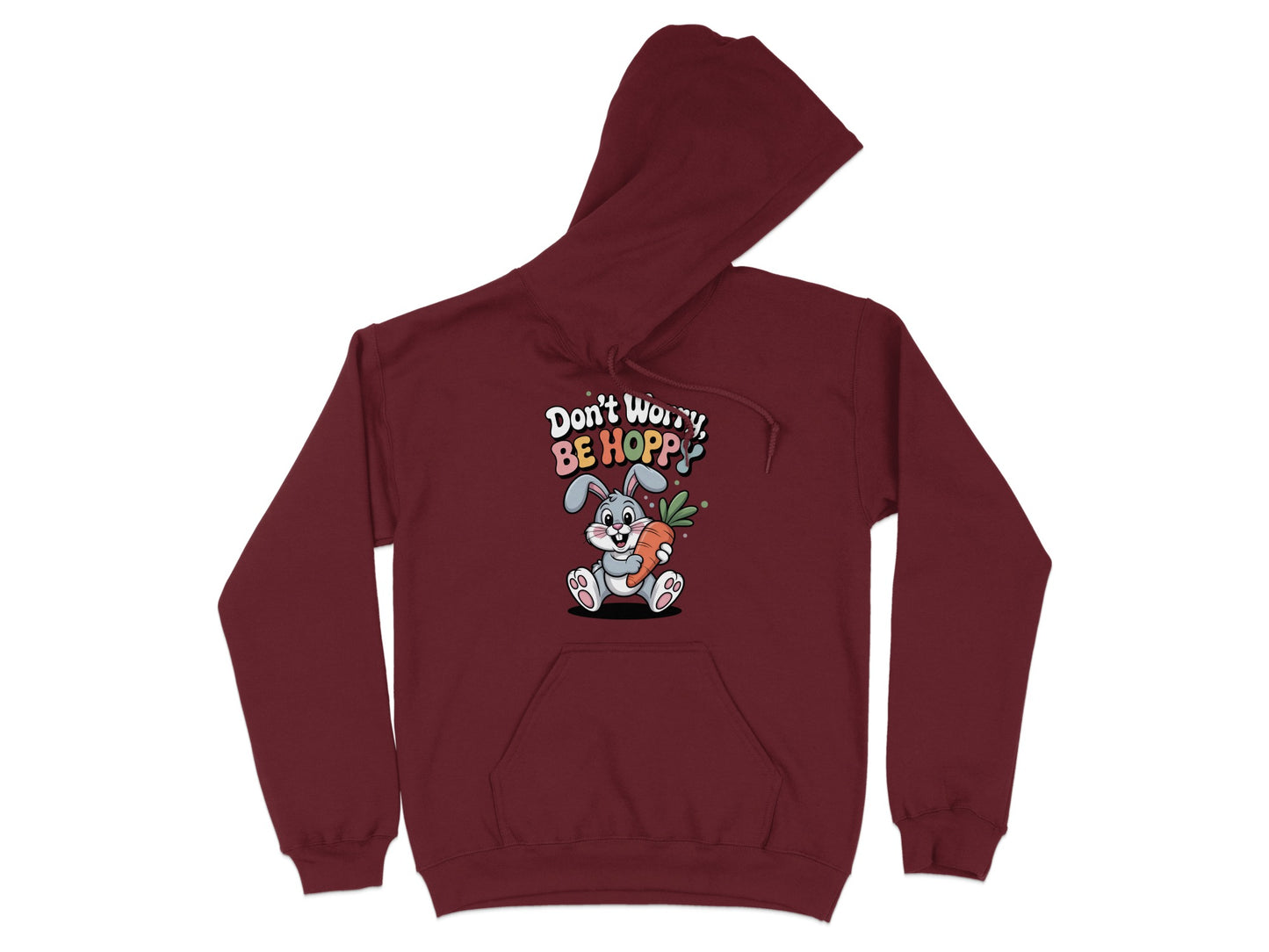 Don't Worry Be Hoppy Easter Bunny Hoodie product