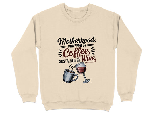 Motherhood Powered by Coffee Sustained by Wine product type