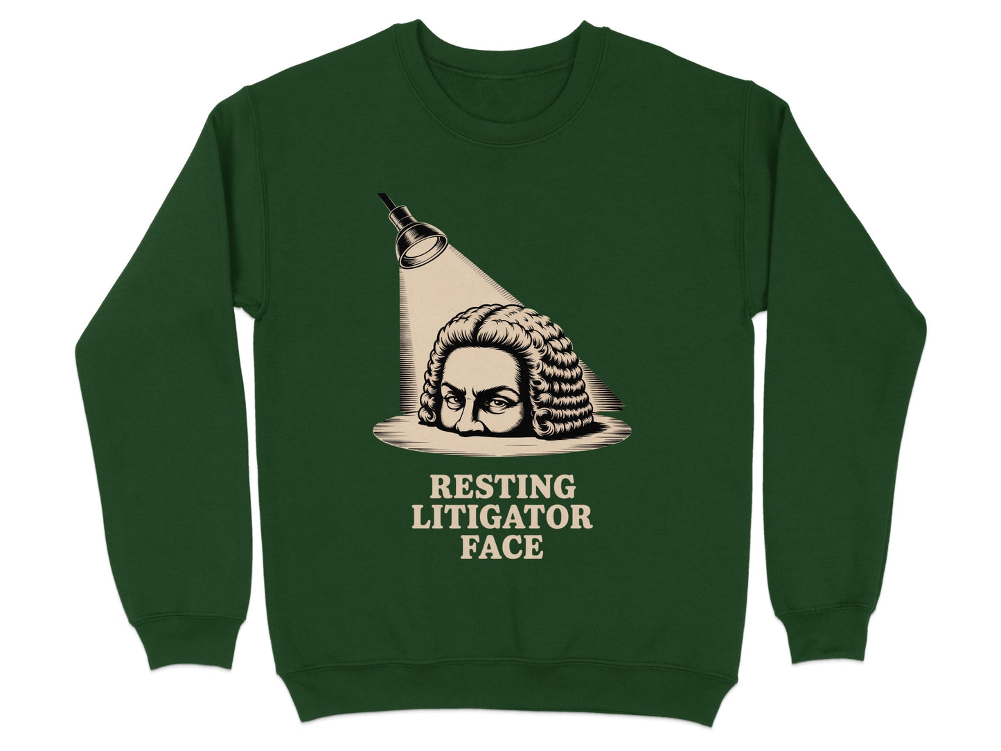 Resting Litigator Face Graphic Sweatshirt product