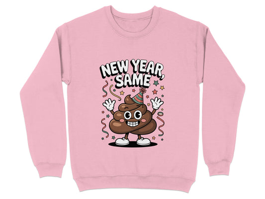 New Year Same Poop Emoji Graphic Sweatshirt product
