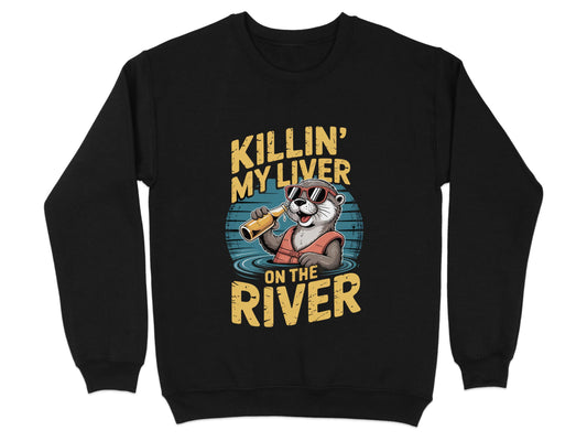 Killin My Liver On The River Funny Sweatshirt product