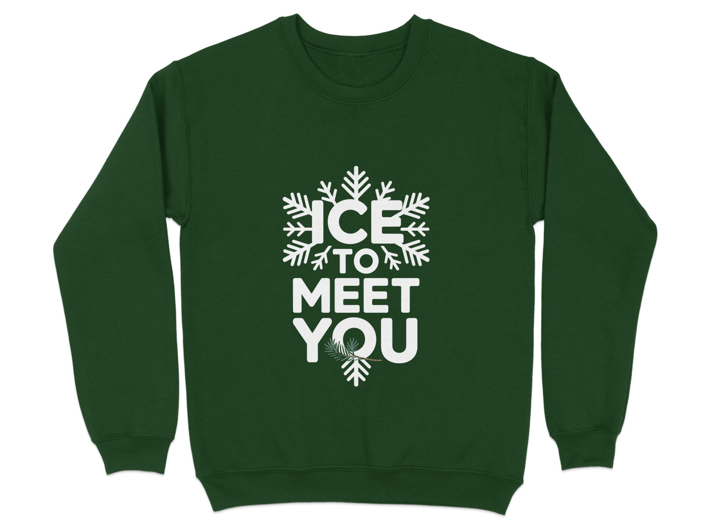 Ice To Meet You Snowflake Winter Sweatshirt product type
